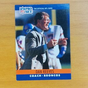 Vintage 1990 Pro Set Dan Reeves #94 - Denver Broncos Head Coach Card. 🏈